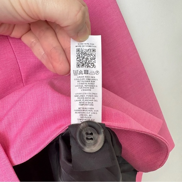 NWOT ASOS Design Single Breasted Slim Dad Suit Blazer Perfect Hot Pink - Picture 6 of 8